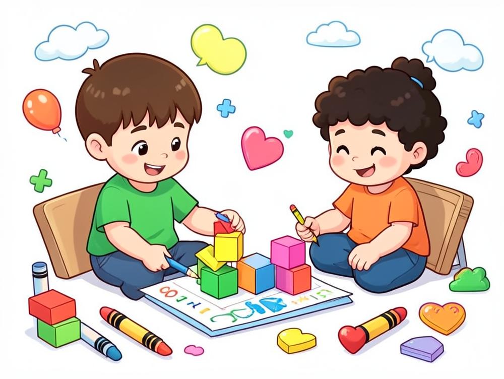 Bright Minds Academy website — playful kids learning illustration